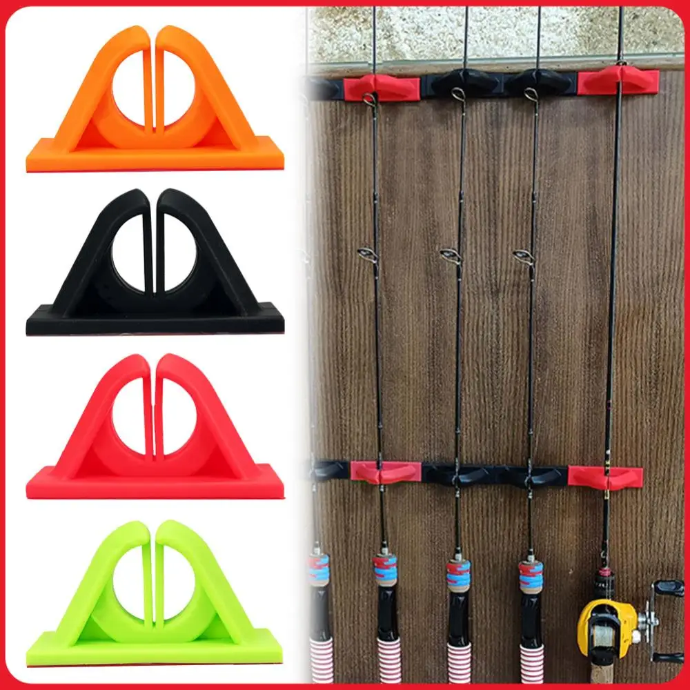4-teiliges Angelruten-Wandhalterungs-Set, Angelruten-Clip, Angelrutenhalter, Aufbewahrungsregal für Wand und Garage