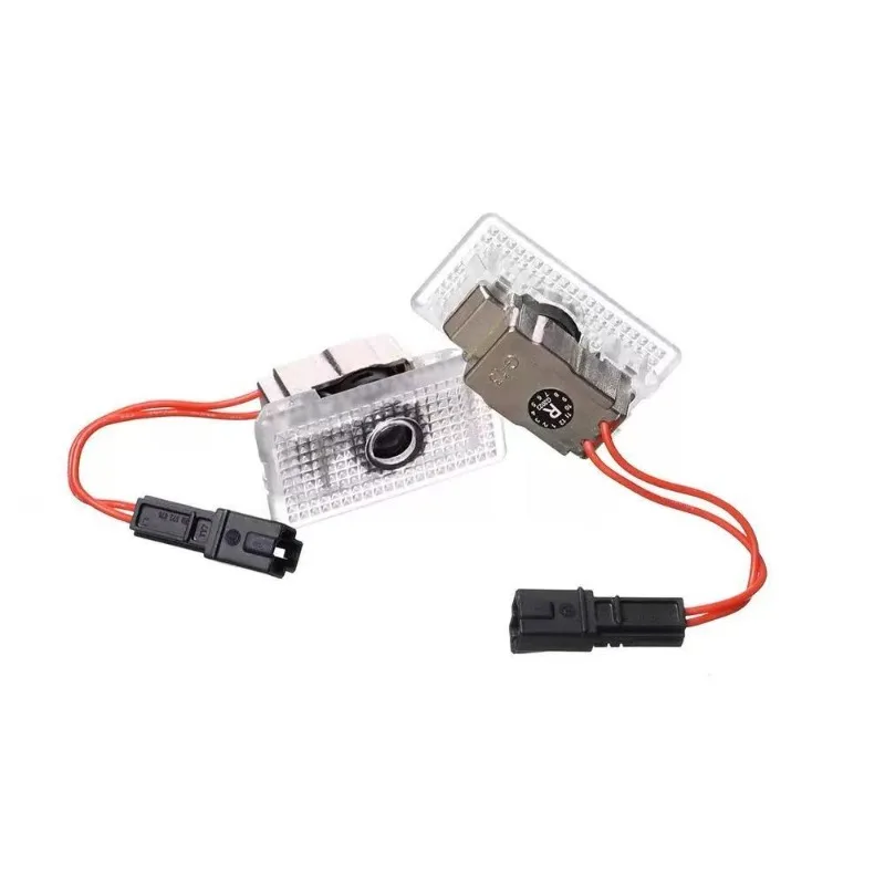 2 قطعة HD LED باب السيارة شارة كشاف ضوئي مجاملة شعار مصابيح ل تسلا نموذج 3 S X Y اكسسوارات السيارات السلع شبح الظل مصابيح