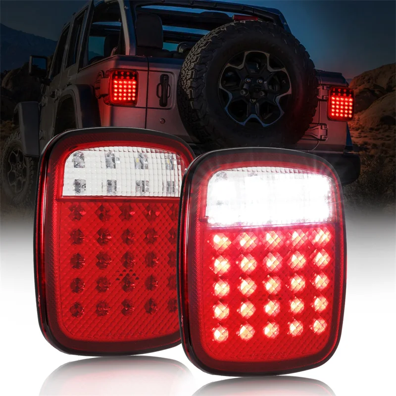 

2pcs LED Tail Light 33 LEDs Car Rear Brake Reverse Turn Signal Light for Jeep Wrangler YJ TJ JK CJ