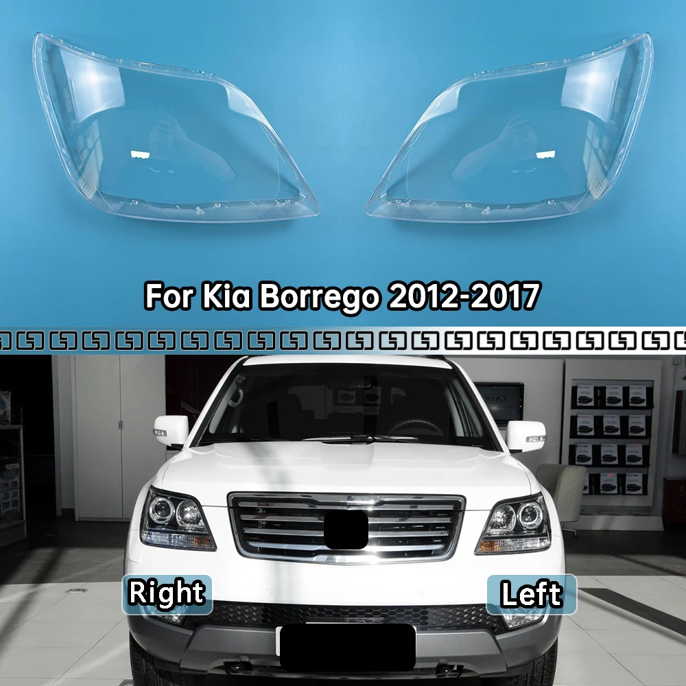 

For Kia Borrego 2012-2017 Headlights Shell Mask Cover Lampshdade Headlamp Housing Plexiglass Replace The Original Lampshade