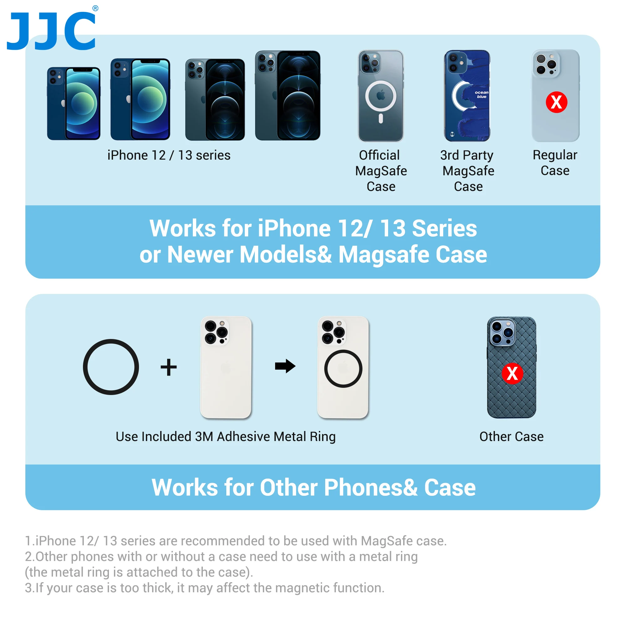 JJC Magsafe المغناطيسي ترايبود الهاتف جبل محول حامل مع Arca-نوع الإفراج السريع آيفون 14 برو ماكس 13 12 11 برو ماكس Mini