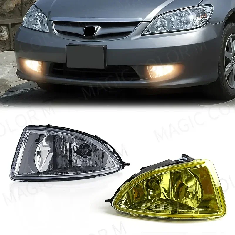 

Car Light Fog Lamp For Honda Civic 2004 2005 Daytime Running Headlight Halogen Front Bumper Auto Light Assembly Switch Wires 12V