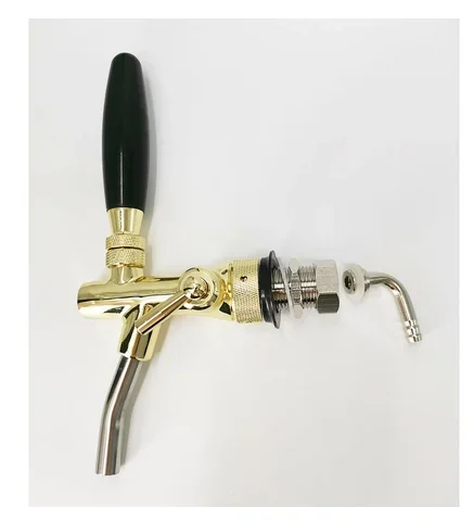 

GHO high quality 5 faucet holes gold color U Type draft Beer Tower for beer drink dispenser