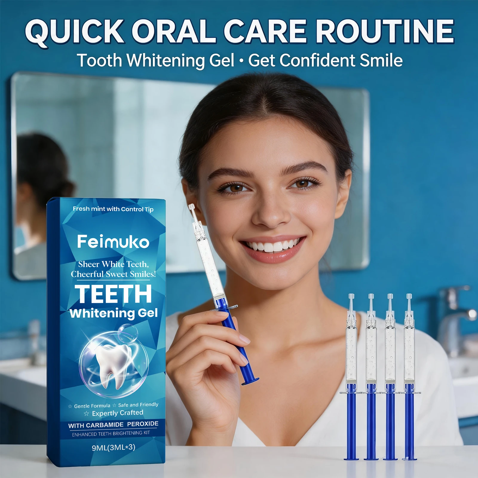 Teeth Whitening Gel Gentle Cle - đánh giá và giá Teeth Whitening Yellow Teeth
