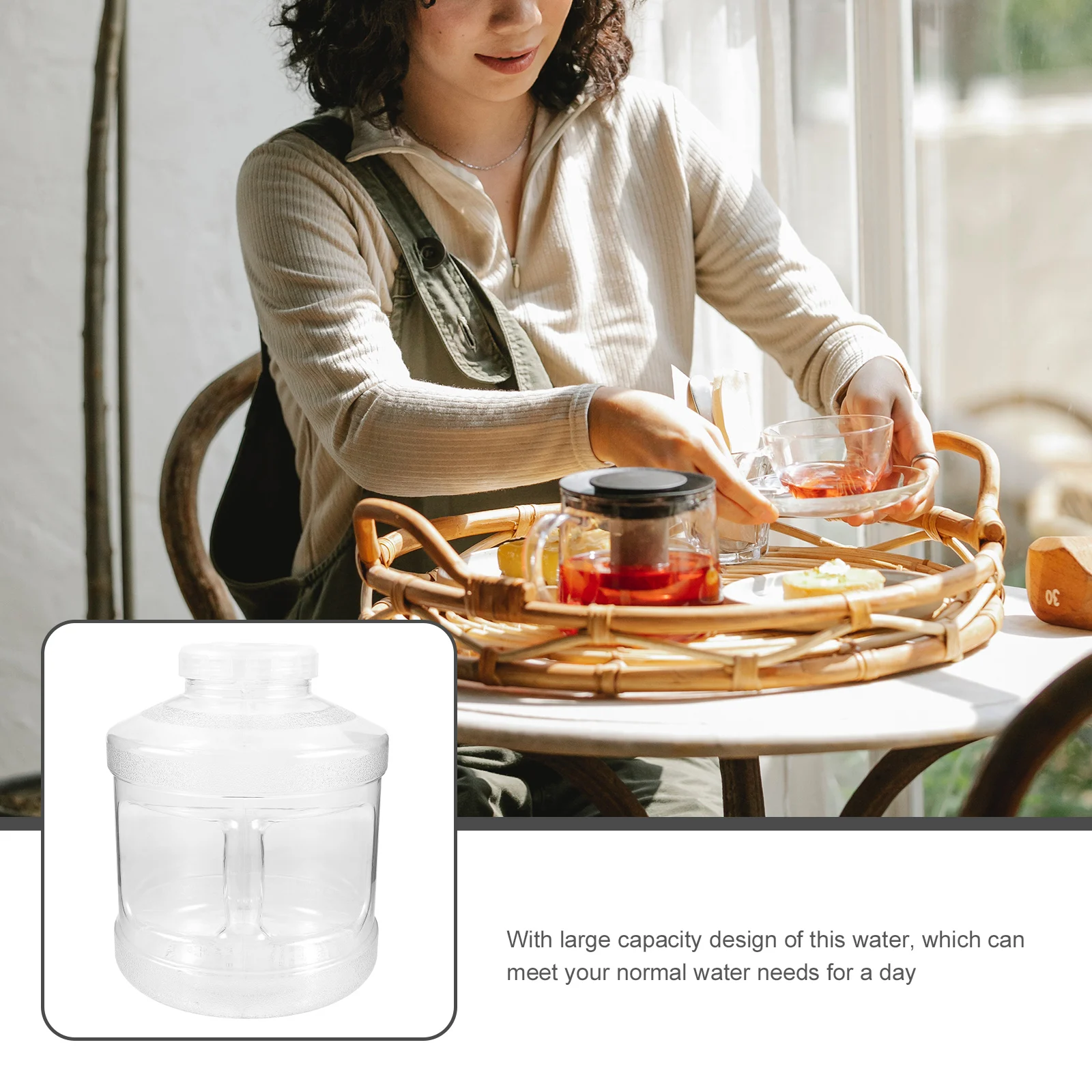 

Tea Bucket Camping Water Jug Dispenser Tank Portable Bottle Container Storage Barrel