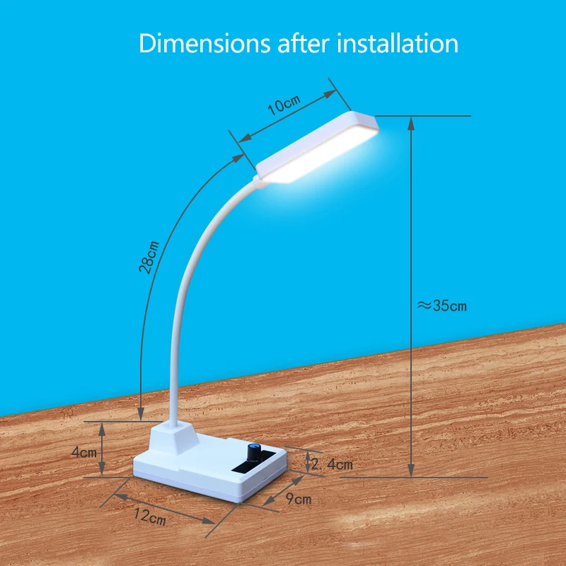 DIY Electronic Kit NE555 LED Dimming Table Lamp Kit PWM Circuit DIY Soldering Assembly 8.5W 5V 2A With Switch Potentiometer
