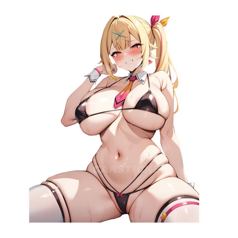 

Anime Girl Car Stickers Personality Cartoon Girl Cute Decal Graffiti Scratch-Proof Windshield Helmet Refrigerator Car Decal