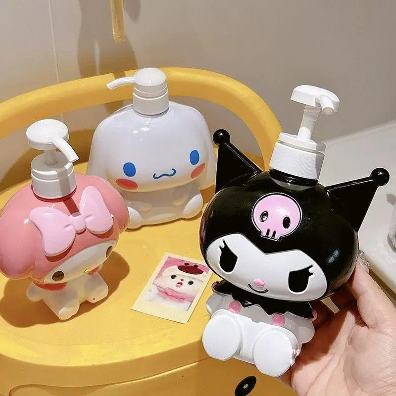 

New Hello Kitty Cute Miniso Storage Bottle Creative Kawaii Cartoon Kuromi Anime Shampoo Shower Gel Bottled Separately Girl Gift