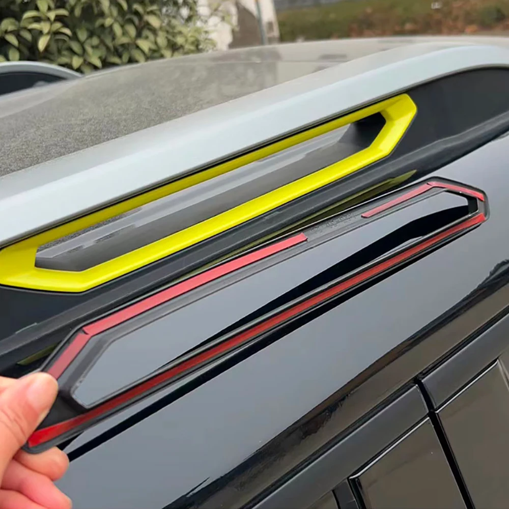 ABS Matte Black/Carbon Fiber Color Roof Iuggage Rack Decorative Strip Plate Cover For Chery Jetour Traveller T2 2023 2024