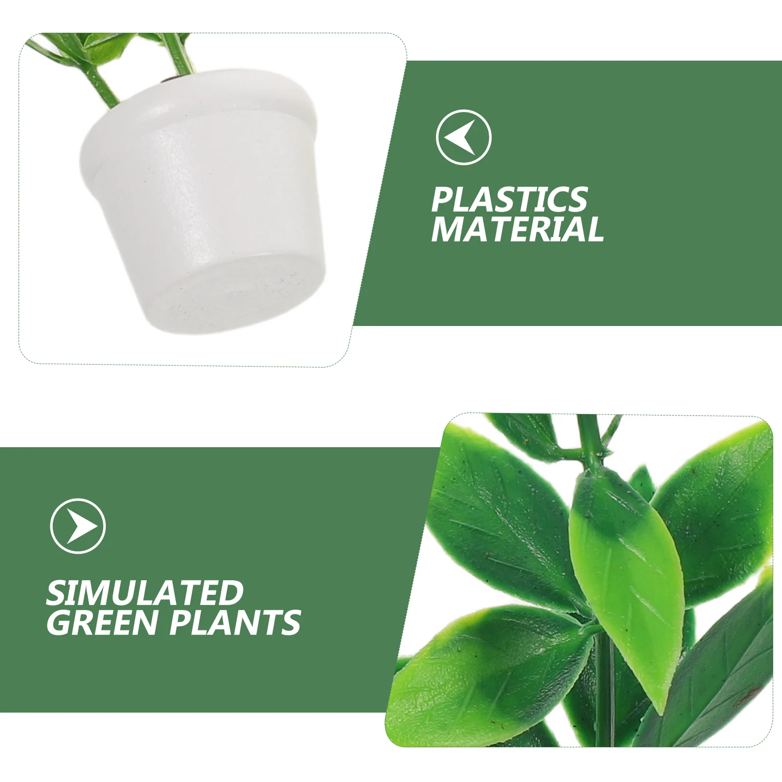 3 uds plantas en macetas en miniatura accesorios para casa de muñecas macetas de bonsái verdes artificiales realistas Micro paisaje jardín de hadas