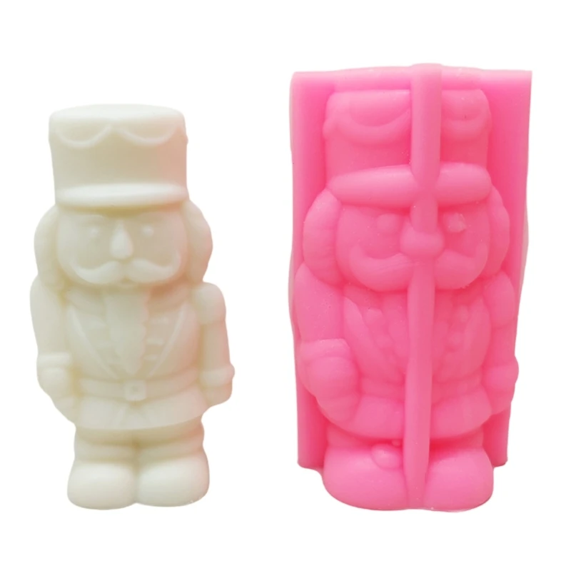 Christmas Nutcrackers 3D Silicone Mold for DIY Resin Crafts Home Decors