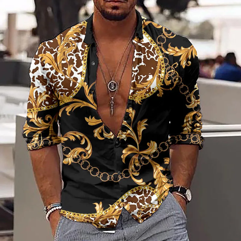 Men's mesh lapel shirt spring and summer fashion street suit shirt outdoor soft and comfortable high-quality fabric 2023 new