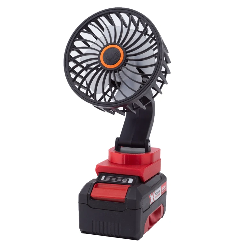 Ventola per attrezzi portatile per Einhell X-Change/ OZITO 18V adattatore per batteria agli ioni di litio strumento nudo ventola a batteria ventilatore da campo portatile per officina