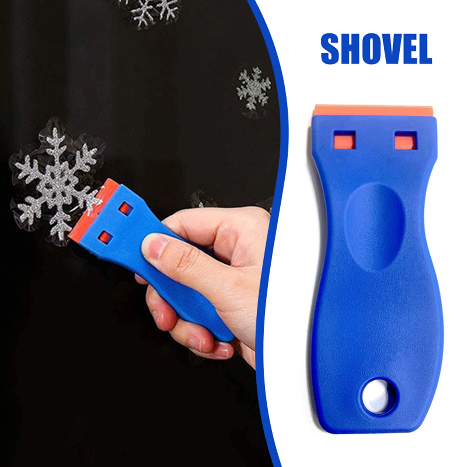 

Многоразовый пластиковый скребок для бритвы для удаления автомобильных этикеток, наклеек, клеевых наклеек на стеклянных окон без царапин