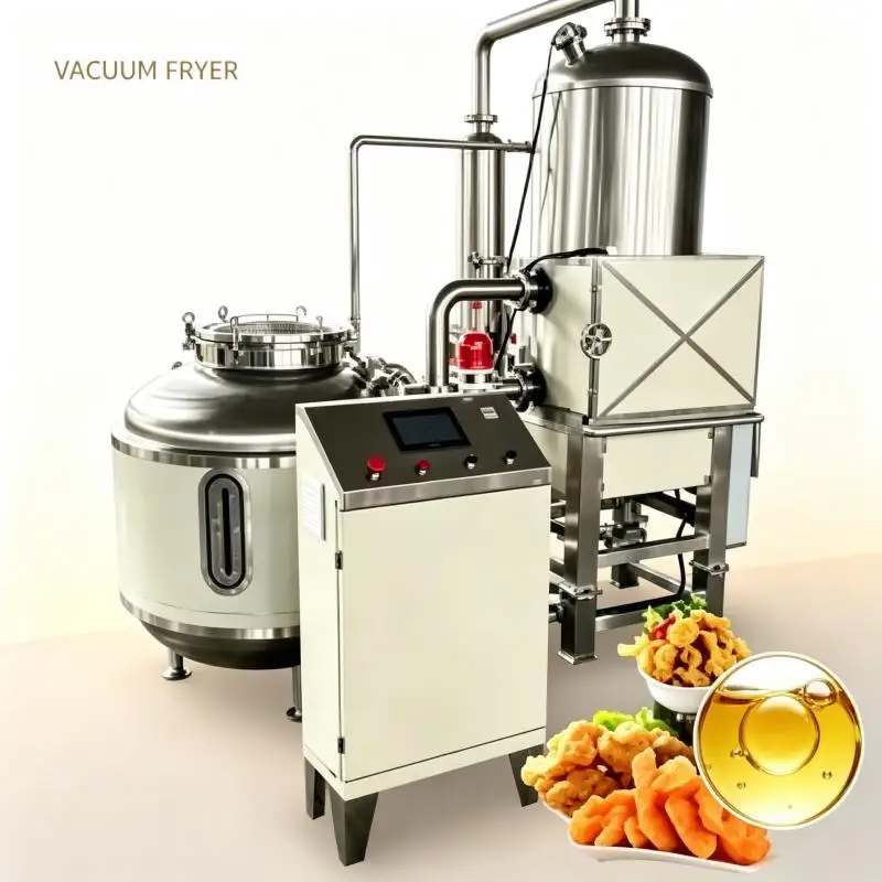 Industrial Commercial Vacuum Frying Machine For Potato Banana Plantain Apple Fruit And Vegetable Chips