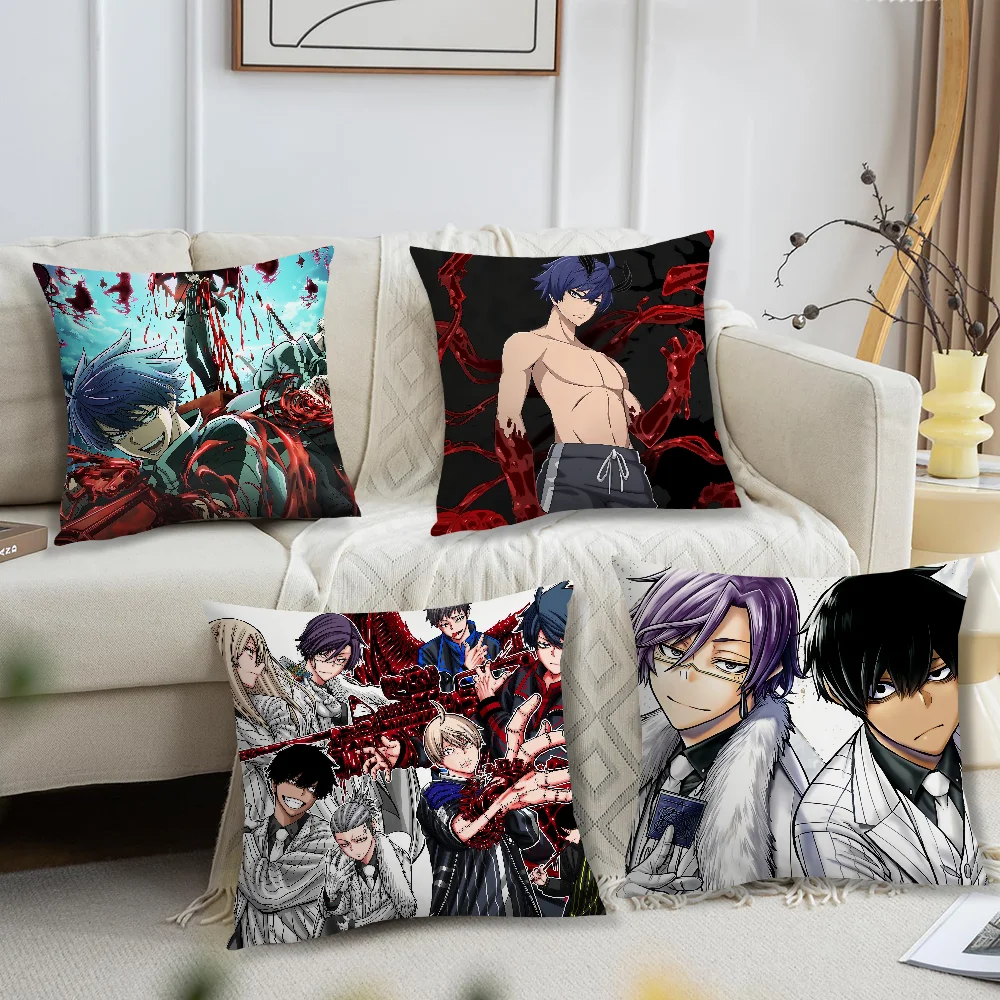 Cushion Cover Comfortable Soft Pillow Case A-Anki Anime T-Tougen Comic for Sofa Living Room Home Office Decor Protective Covers
