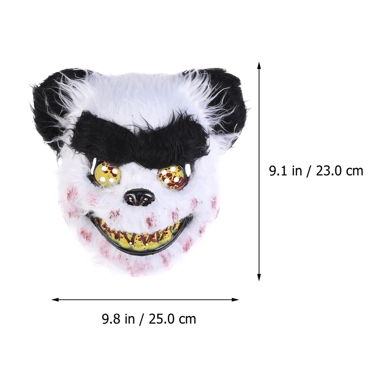 

Panda Headgear Mask Costume Animal Halloween Accessory Party Scary Panda Mask for Adult Kids Great Prop Comfortable Fits