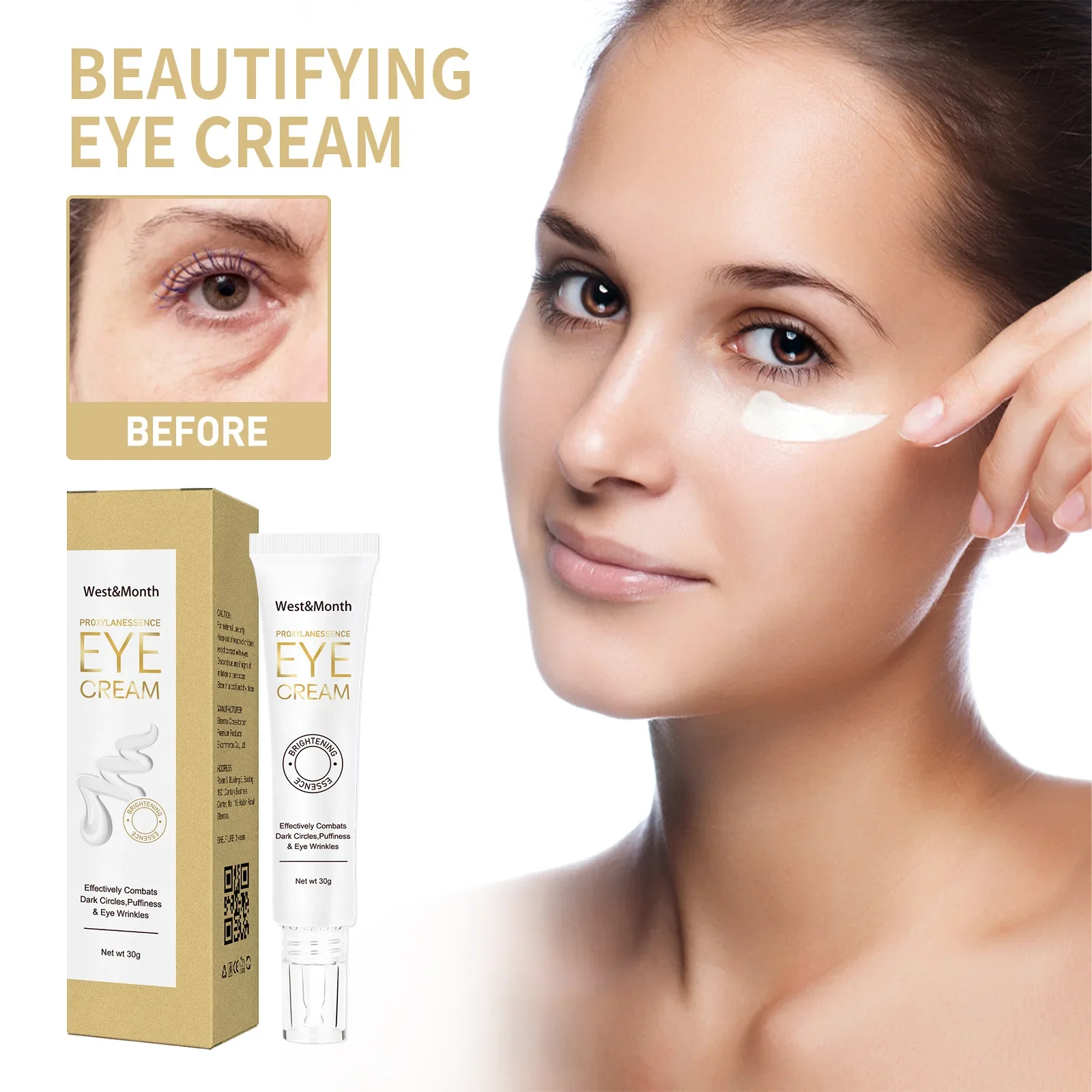 

Temporary Firming Eye Cream Instant Reduces Under-Eye Bags Dark Circles & Puffiness Firm Delicate Skin Under Your Eyes