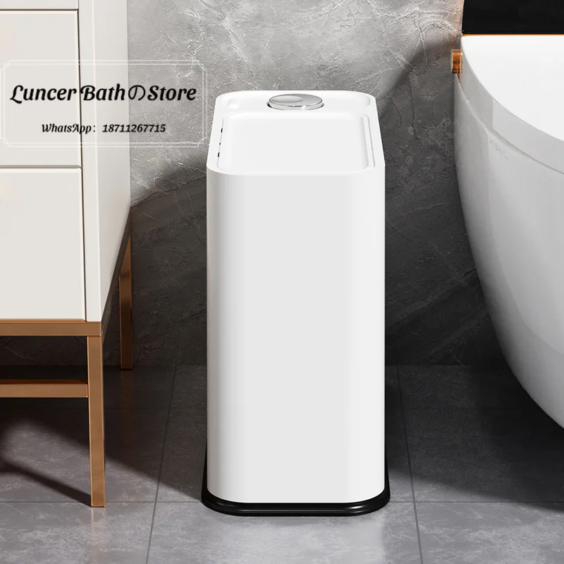 Multi-functional trash can - suitable for home, bathroom, bedroom, living room and kitchen - large capacity trash can