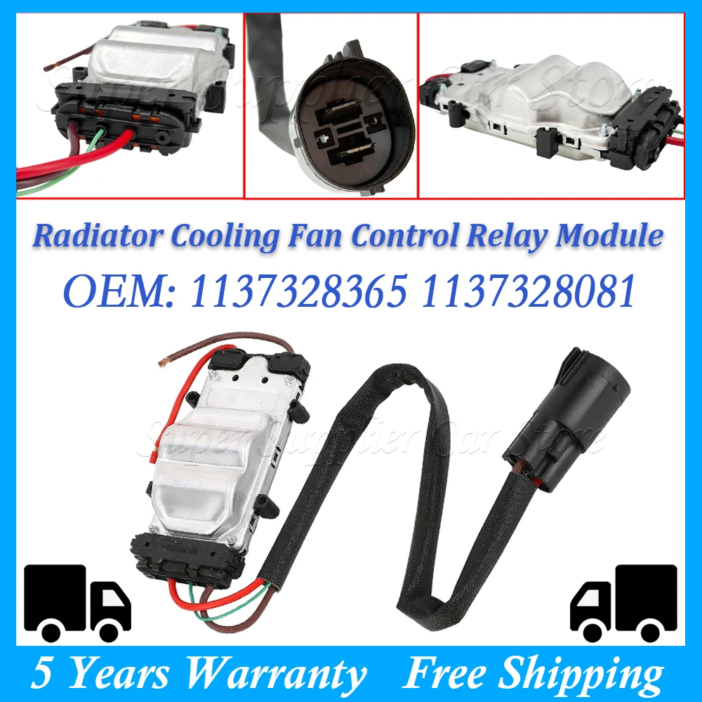 

1PC Engine Radiator Cooling Fan Control Relay Module Fits For Ford Volvo S40 MAZDA 3 137328365 1137328081 1137328148 1137328558
