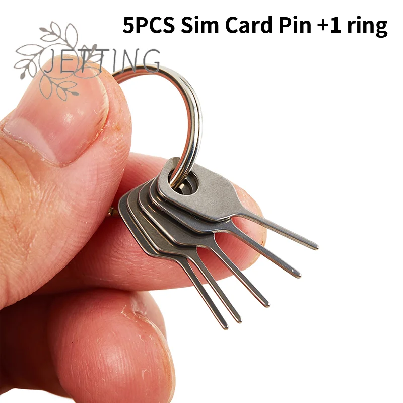 Hot 5 pz/set SIM Card Espulsione Spille Chiave Strumento Ago SIM Card Vassoio Titolare Espullare Spille per Il Telefono Mobile Chiave Strumento Carta Spille Ago