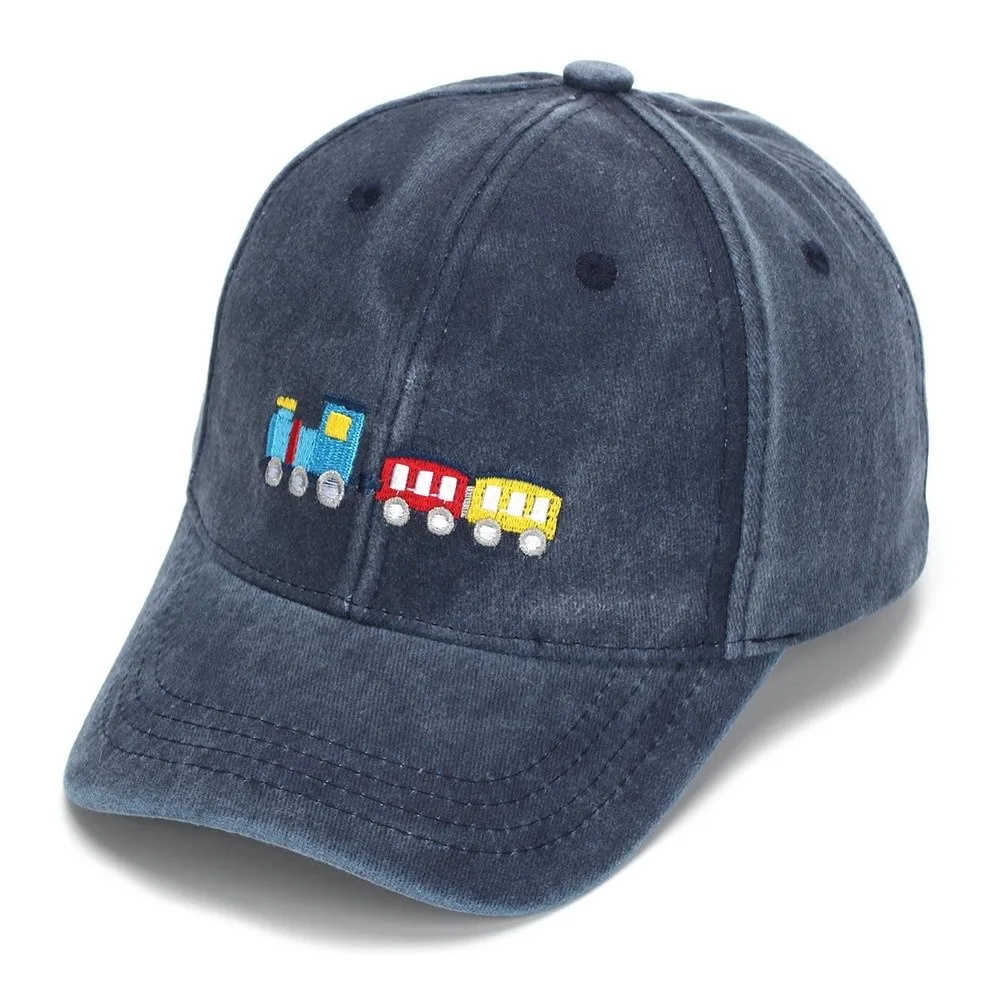 

Fashion Cartoon Car Embroidered Baseball Hats UV Protection Casual Sunshade Hat Breathable Duck Tongue Hat Children