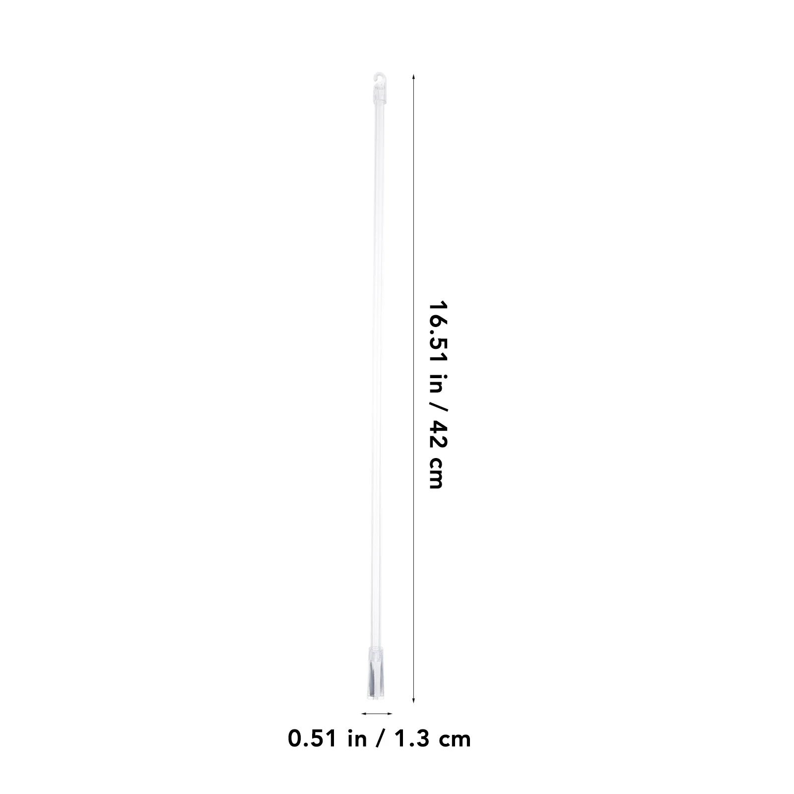 4Pcs Plastic Vertical Blind Rods 17 Inch Transparent Replacement Wands Accessories Plastic Blind Wands