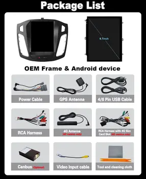 適用於福特福克斯Mk3(2011-2017)的9.7吋安卓車用收音機多媒體視訊播放器導航GPS藍牙主機4G WiFi無線CarPlay 6 最佳銷售 福特福克斯mk3車用收音機 - №4