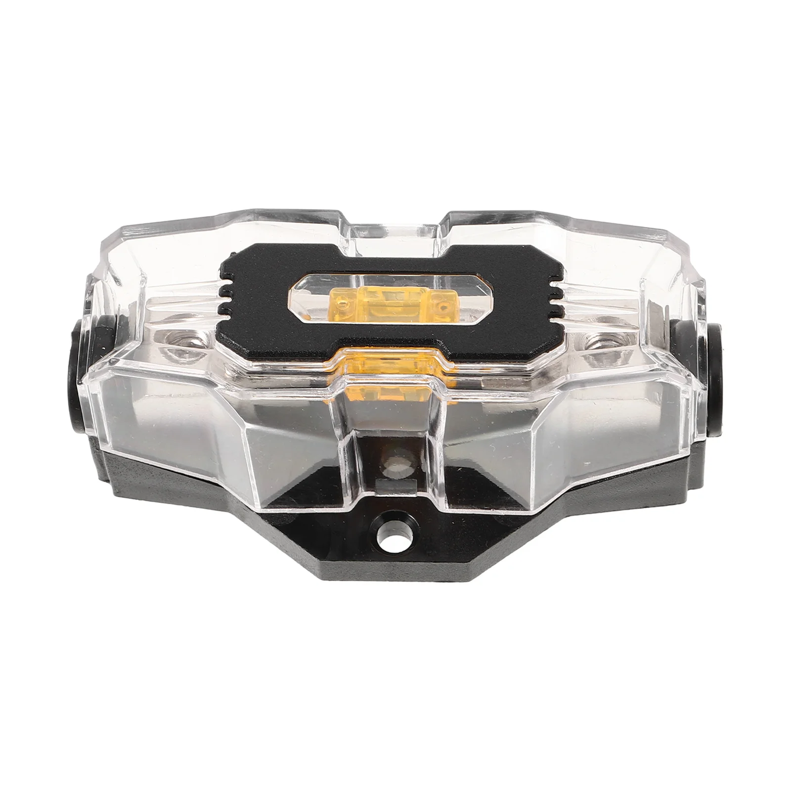 

Auto Audio Fuse Holder 1 Way 32V 80a Stable Current Transmission Car Amplifier Fuse Block Transparent Cover Easy Install
