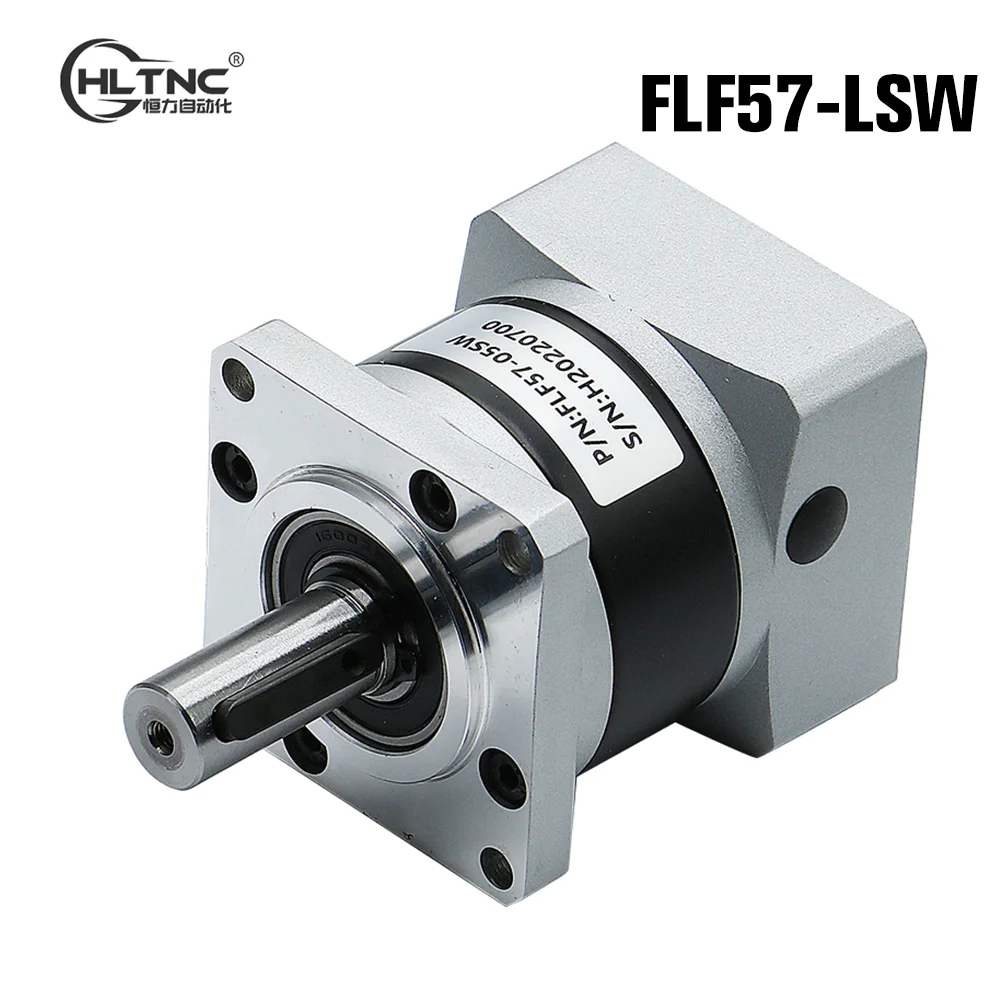 HLTNC FLF57-LSW 5:1 to 50:1 Planetary Reducer With 8mm Input and 14mm Output Fit Nema23 57mm Stepper Motor For CNC Engraver