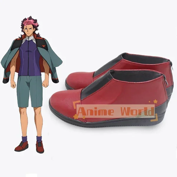 البدلة المتنقلة جاندام الساحرة من ميركوري جويل جيتورك أحذية كوسبلاي مصنوعة حسب الطلب دعائم حفلات الهالوين