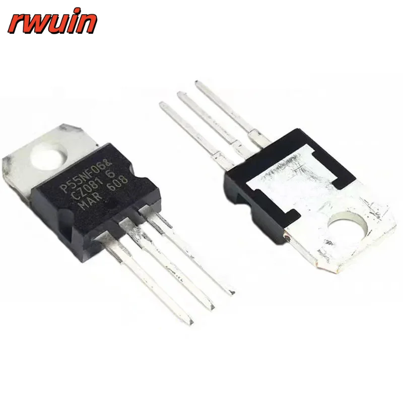 10PCS P55NF06 P55NF06L STP55NF06 50A60V Field Effect Tube TO-220