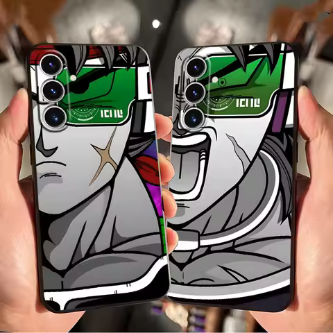 Case for Samsung Galaxy S20 S24 Plus S23 Ultra S21 FE S25 Edge Black Soft Phone Cover Dragon Ball Saiyan Goku Combat Power