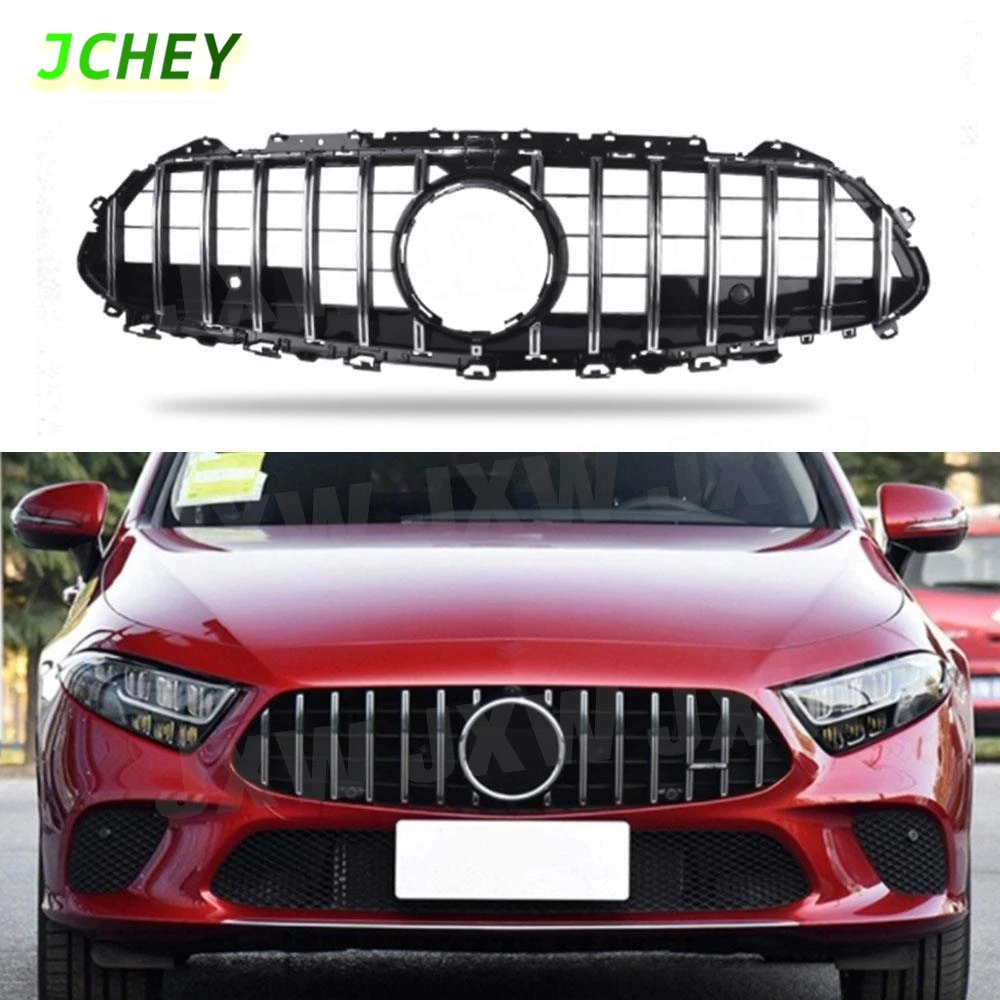 

JCHEY ABS Fog Lamp Grille For Benz CLS Class C257 CLS260 300 350 450 CLS53 2019UP Front Bumper Grill Fog Light Box