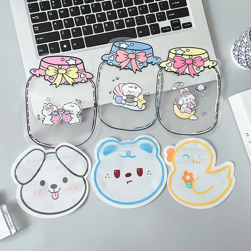 Korean department of fine large-capacity cartoon cute little package ins wind waterproof hand-sealed candy self-sealing bag