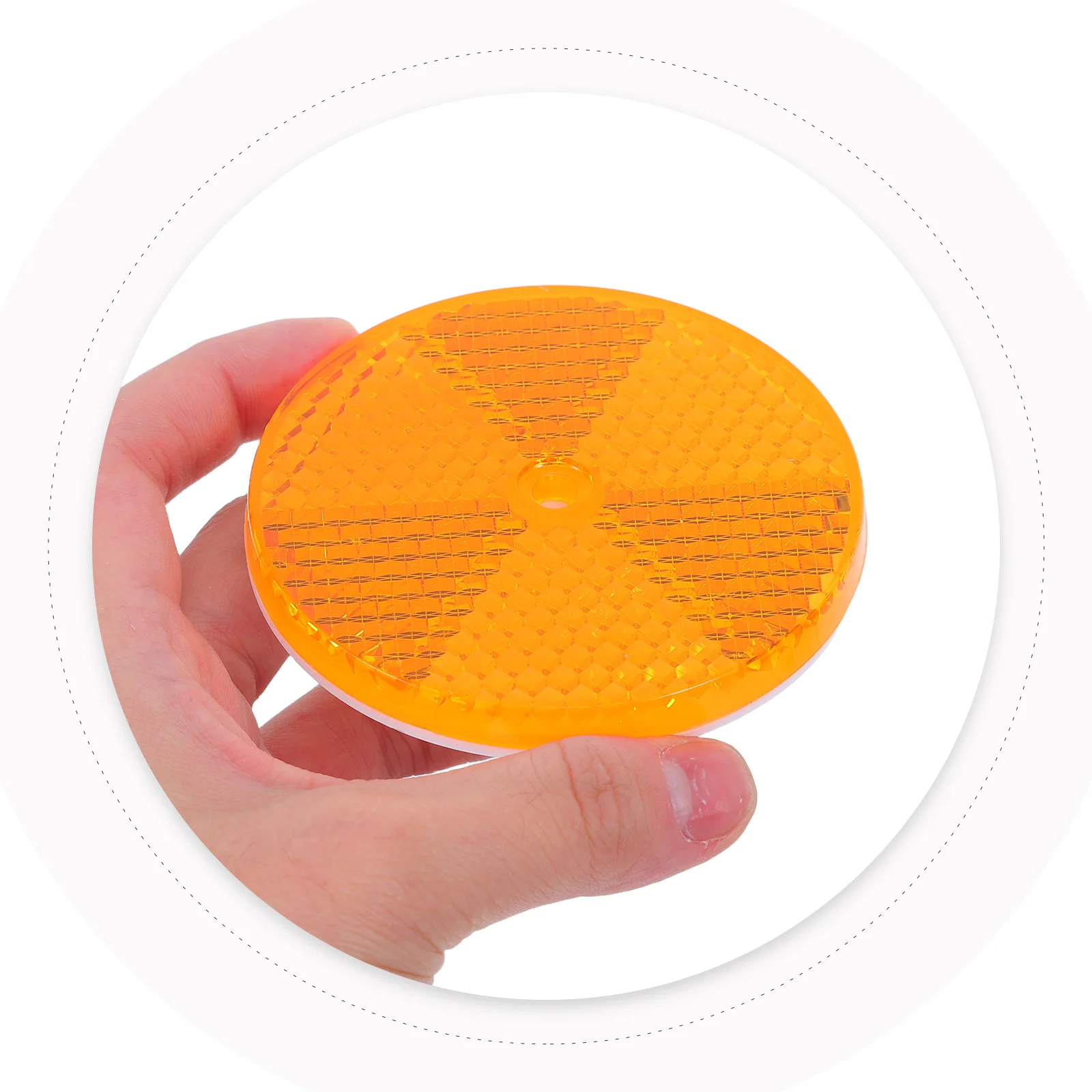 

10Pcs Safety Reflectors for Driveway Heavy-Duty All-Weather Outdoor Use Reflective Warning Markers for Trailers Fences Gates