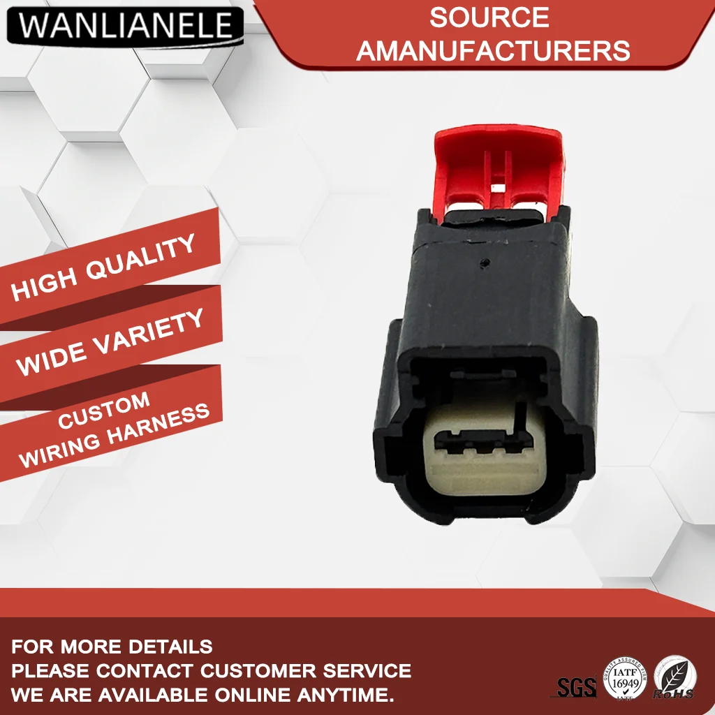 50 Sets 3 Pin Sealed Waterproof Female electrical cable connectors Auto Connector Car Connector 31404-3110