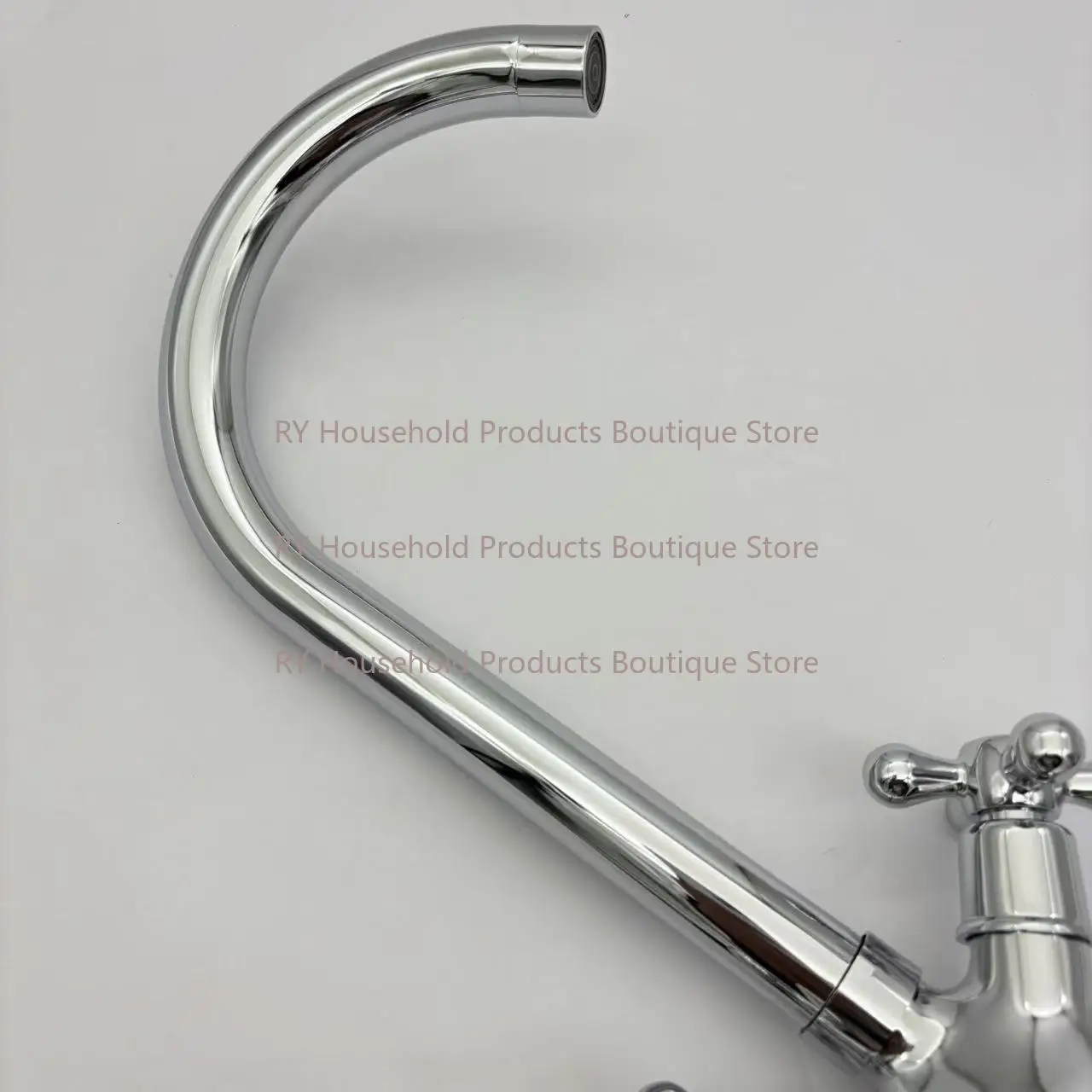 Double Handle Double Open Vegetable Basin Faucet, Zinc Alloy Kitchen Faucet, Double Open Mixed Water Kitchen Faucet