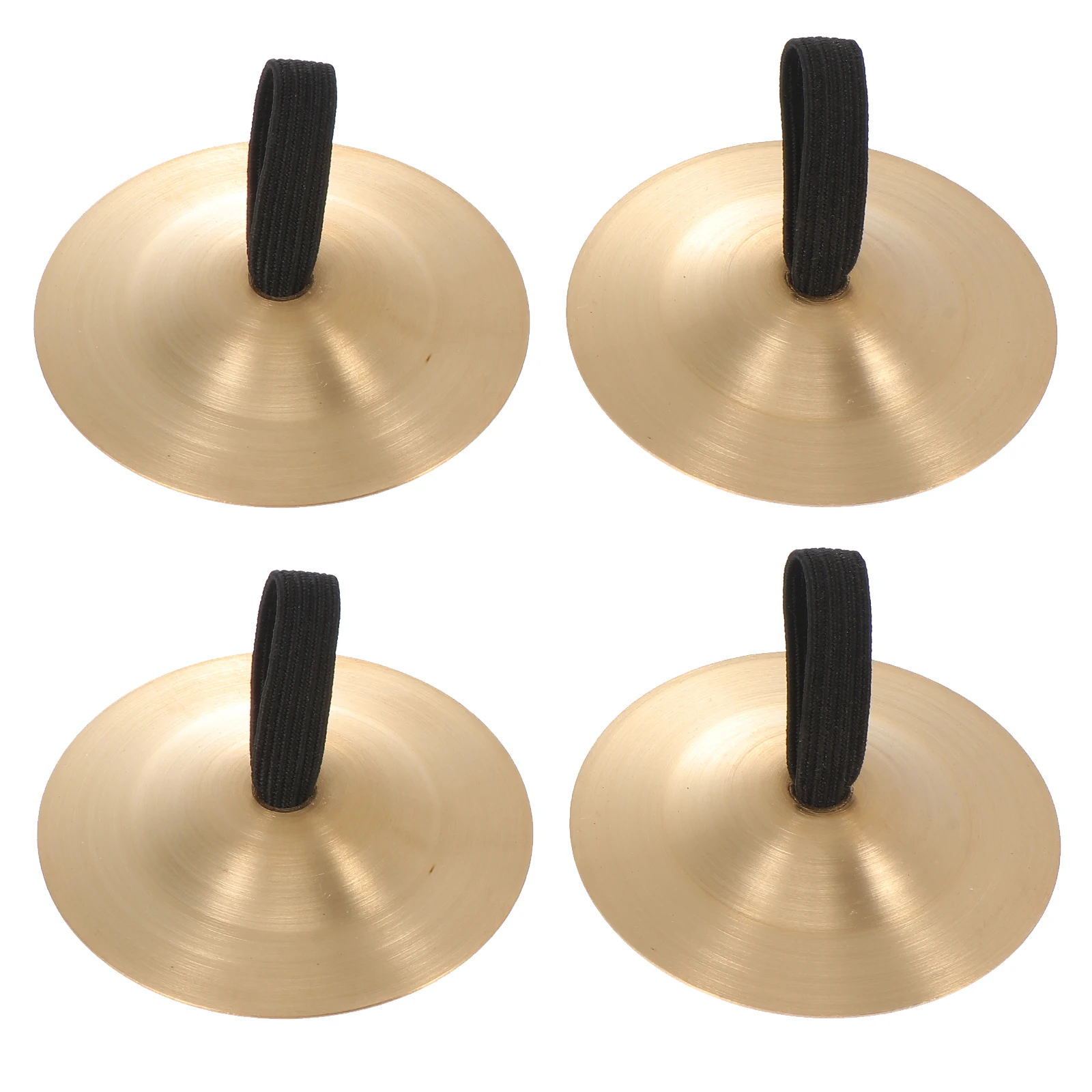 

4pcs 5.5CM Golden Bronze Cymbals Children's Percussion Instrument Finger Cymbals Musical Instruments Clear Sound Durable