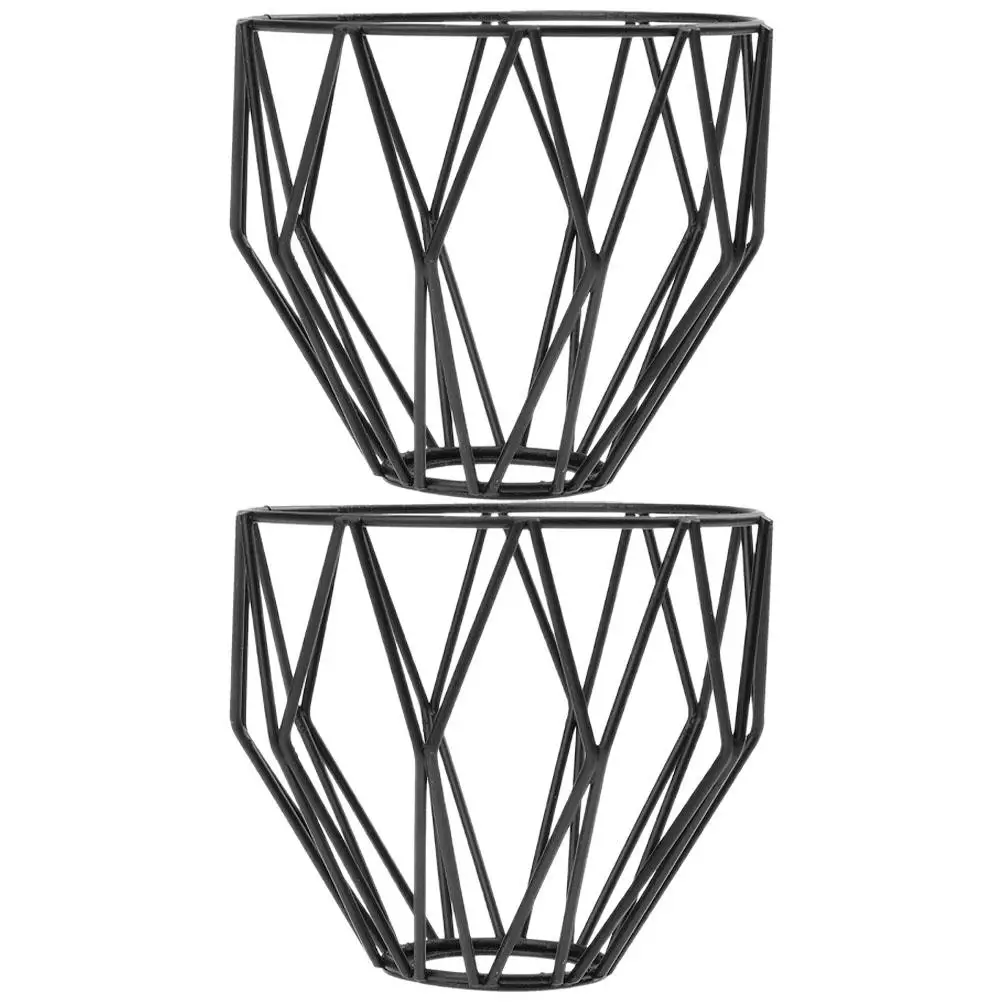 

2pcs Iron Pendant Light Shades Hanging Bulb Lampshades For Pendant Lamp Cage Guard for Home Bar Cafe Restaurant