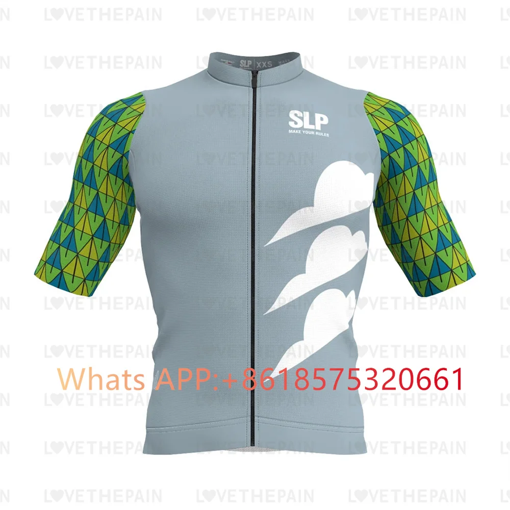 SLOPLINE Men Downhill Jerseys Summer MTB Bike Shirts Offroad cycling Jersey Tops Sportwear SLP Cycling Clothing Bike Clothes