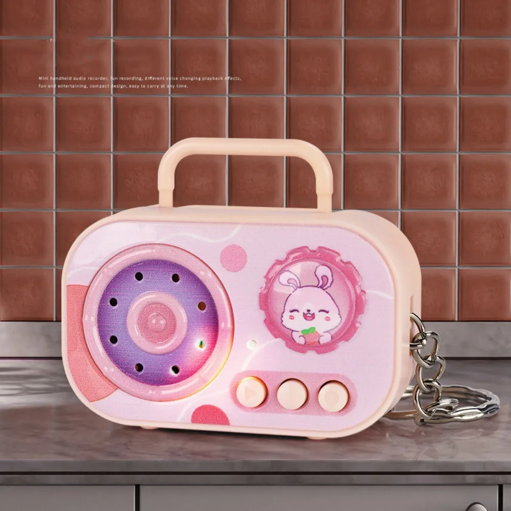 

Брелок для записывающего устройства с изменением голоса, мультяшное животное, многоцветный брелок для записи, кулон, кошка, панда, кролик, собака, пластик