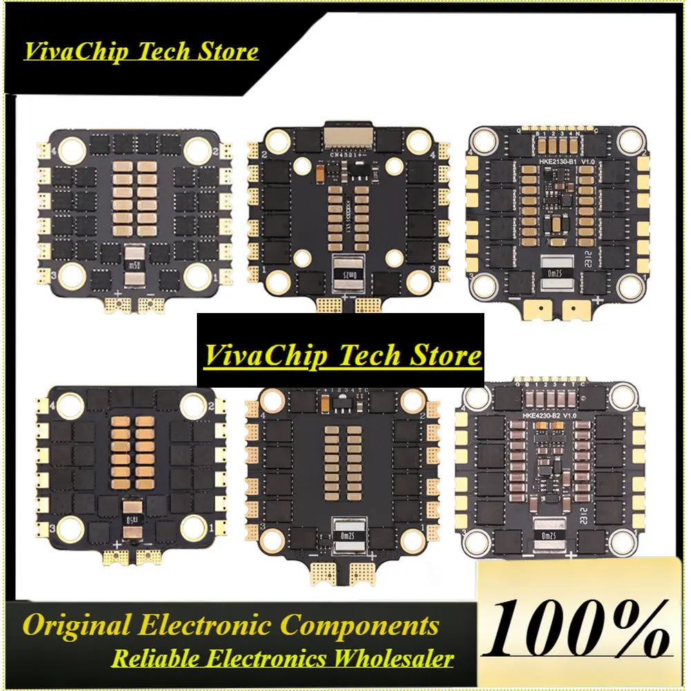 VivaCSHAKRC 4-in-1 Brushless ESC 35A/45A/50A BLHeLi_S 40A/60A/65A BLHeLi_32 2-6S 30x30 For 5" 6" FPV Racing Freestyle Drone