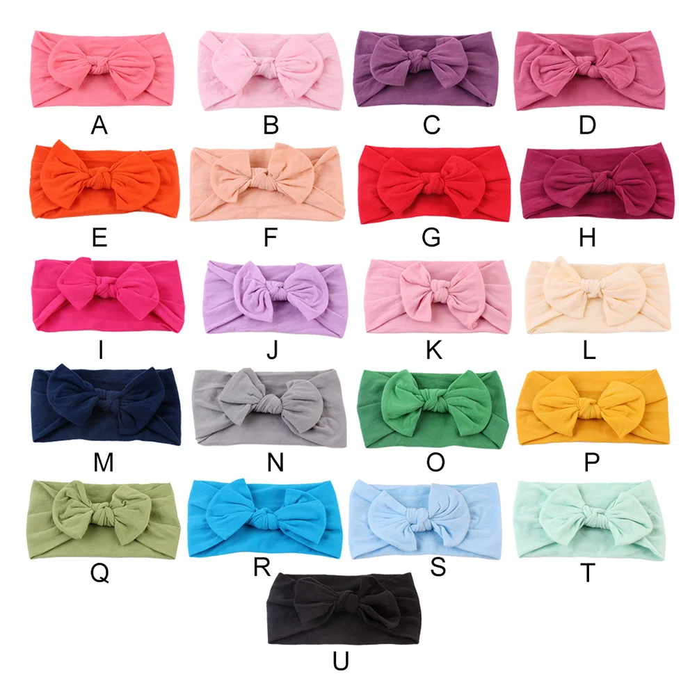 

7pcs Elastic Headbands Bowknot Hair Bands Comfortable Fit For Infants Durable Daily Wear Party Birthday
