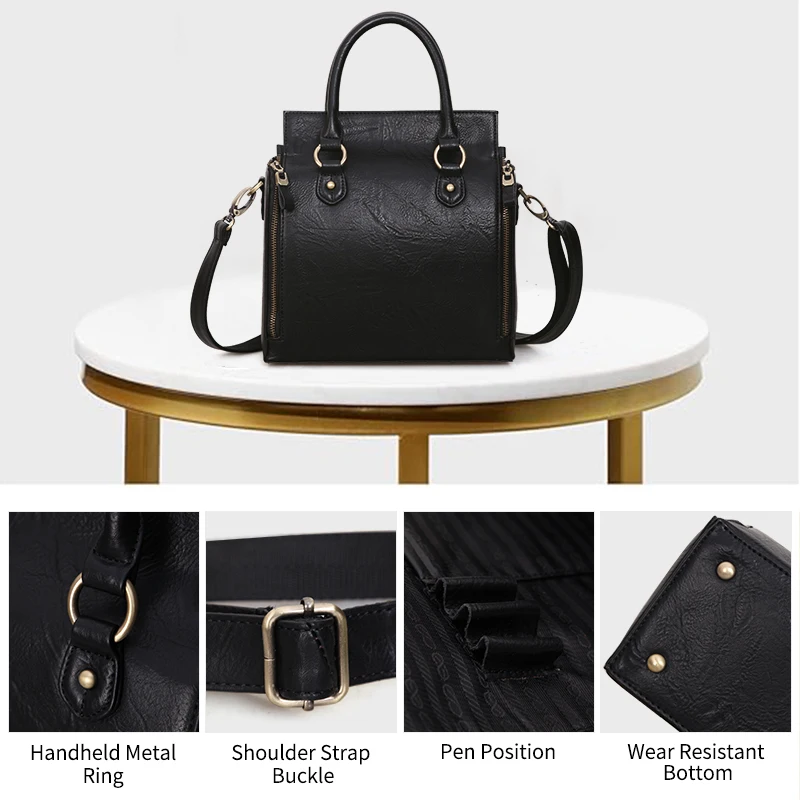 Handbags Women Totes Large Capacity Multi-Pocket Business Laptop Handbags Ladies Top-Handle Organizer Shoulder Bag Fashion