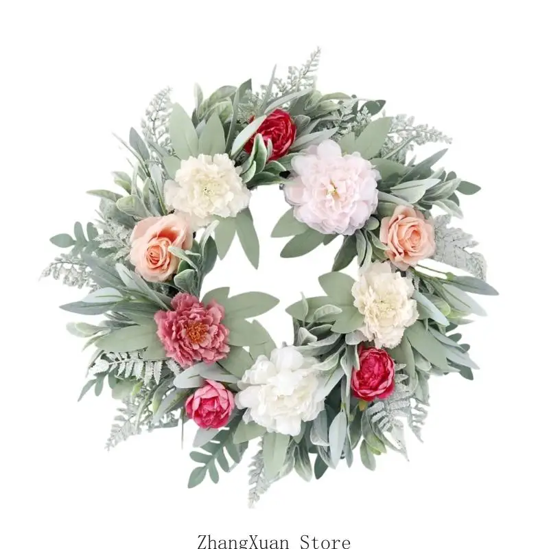 Blumenkranz für den Innenbereich für Wandpräsentation und Raumakzent-Styling-Dekoration 3XUF – Detail 4