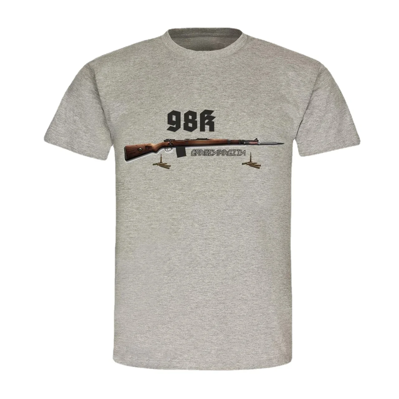 

98K Grabenmagazin Wehrmacht Weapons Bullet Bayonet Rifle T-Shirt. Premium Cotton Short Sleeve O-Neck Mens T Shirt New S-3XL