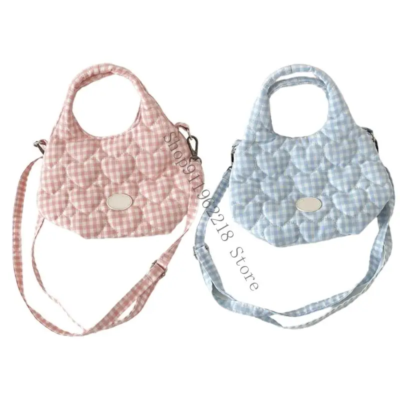 

Elegant Women's Crossbody Purse with Removable Strap Casual Shopper Bag Heart Design Shoulder Bags for Various Occasion 066F