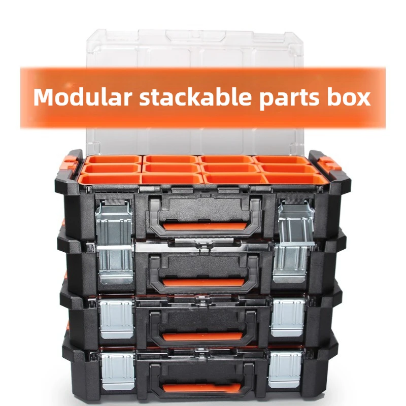 

Stackable Lure Box Fishing Hook Screw Parts Storage Tools Box Fake Bait Electronic Component Organizer Toolbox Potable Plastic