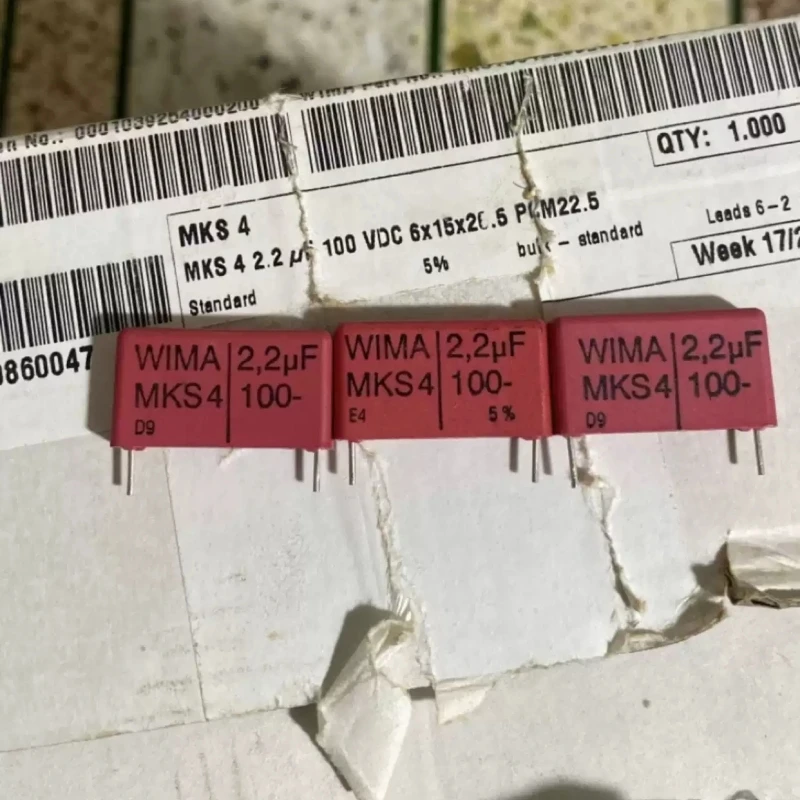 

2.2UF 100V WIMA 100V225 2U2 63V MKS4 Audio Fever Capacitor Original